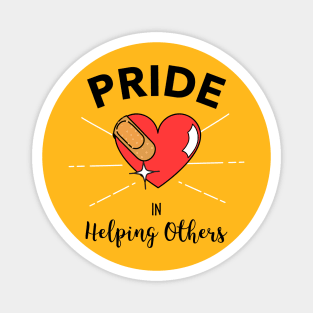 Pride in Helping Others Volunteering Magnet
